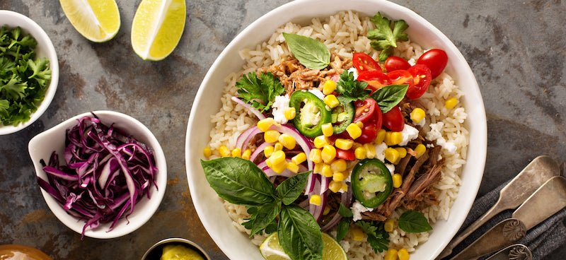 Super Easy, Super Tasty Pork & Bean Burrito Bowl - BodyICE Australia