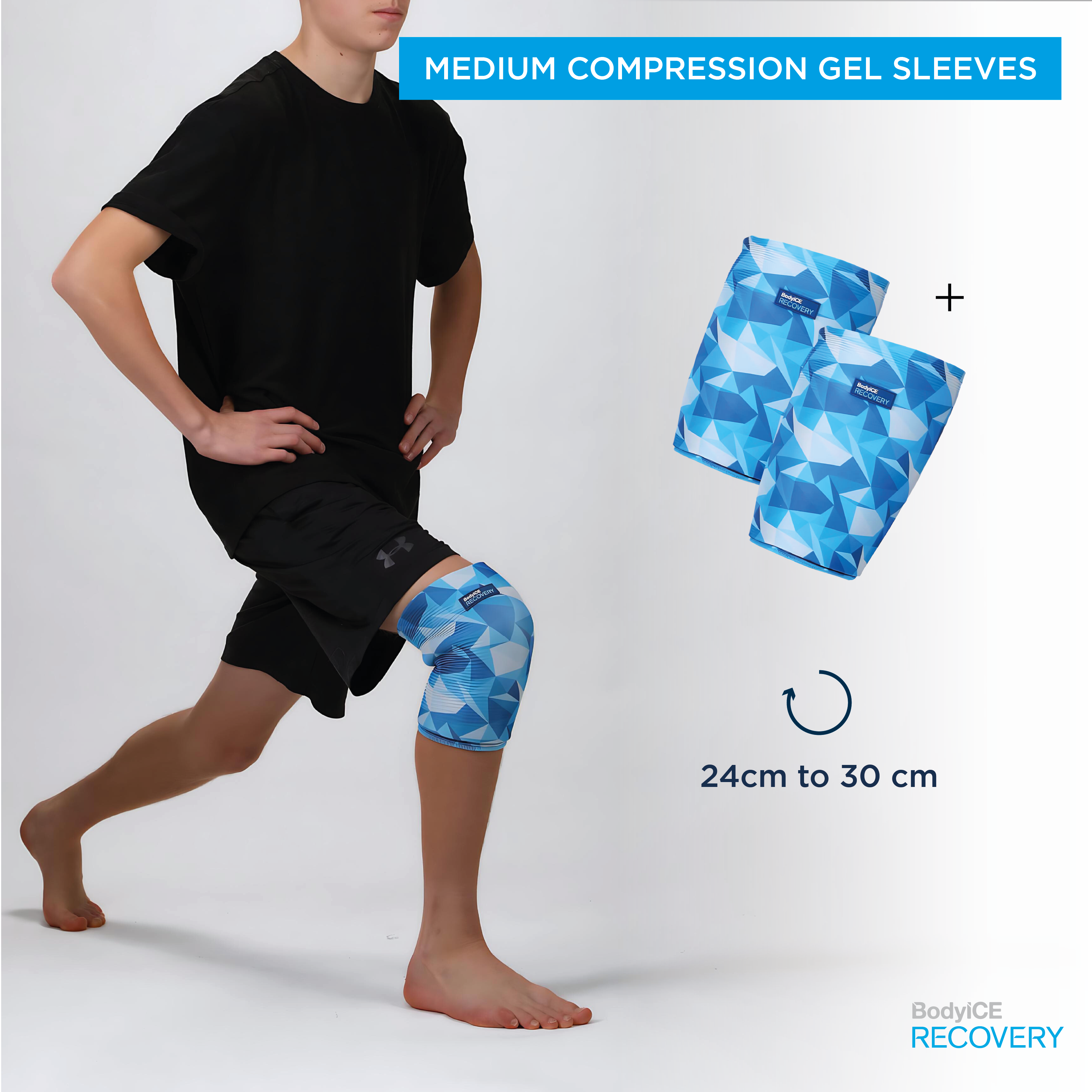 Medium Compression Gel Sleeve Duo BodyICE Australia