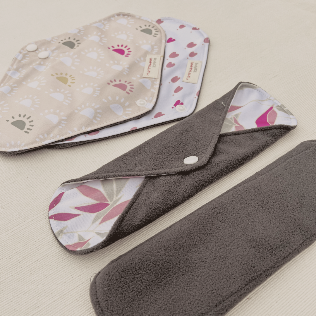 6PC SANITARY PAD SET Regular & Maxi Pads Reusable Menstrual Pads Reusable  Period Pads Bamboo Charcoal Pad Set Zero Waste Cloth Pad -  Australia