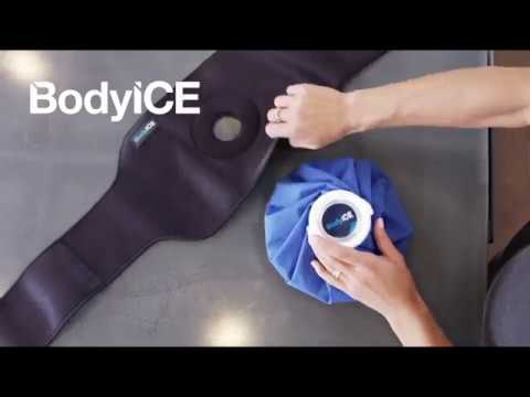 BodyICE Back & Hip Ice Pack & Heat Pack with Strap 